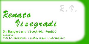 renato visegradi business card