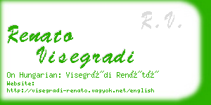 renato visegradi business card